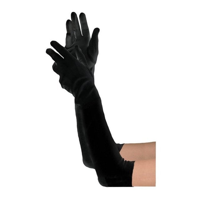 Long Black Gloves, Adult - Jokers Costume Mega Store