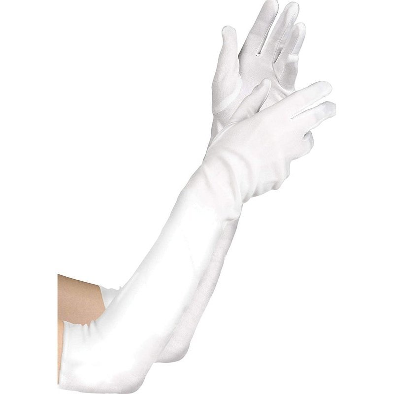 Long White Gloves, Adult - Jokers Costume Mega Store