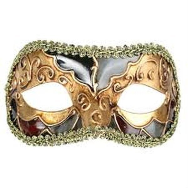 Luciana Eye Mask Metallic - Jokers Costume Mega Store