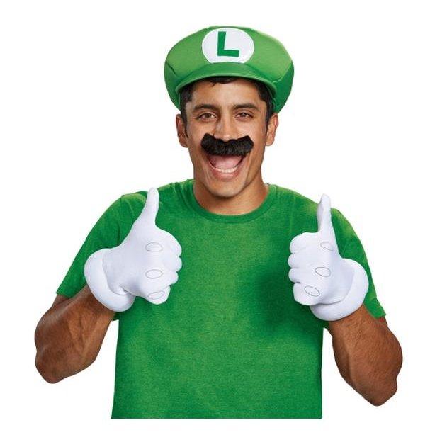 Boys Super Mario Brothers Luigi Deluxe Costume
