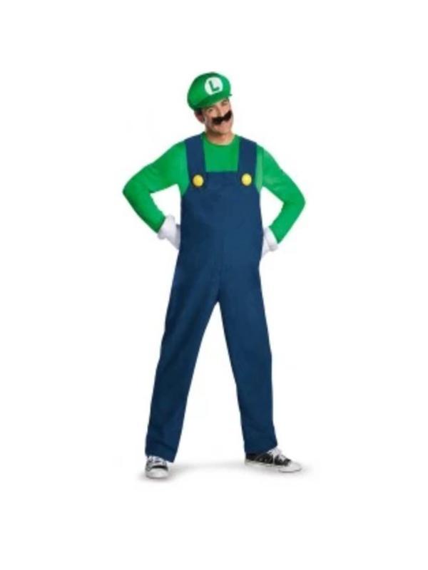 Luigi Deluxe Adult Costume - Jokers Costume Mega Store