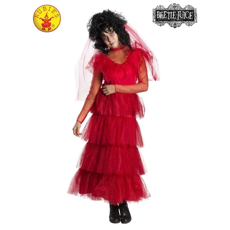 Lydia Deetz Wedding Dress Costume, Adult - Jokers Costume Mega Store