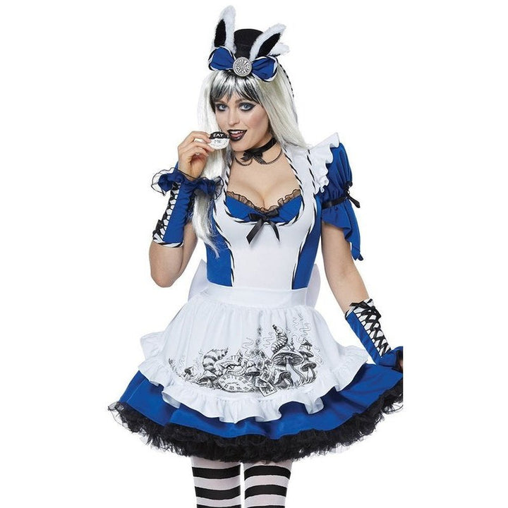 Mad Alice Women's Deluxe Wonderland Costume - Jokers Costume Mega Store