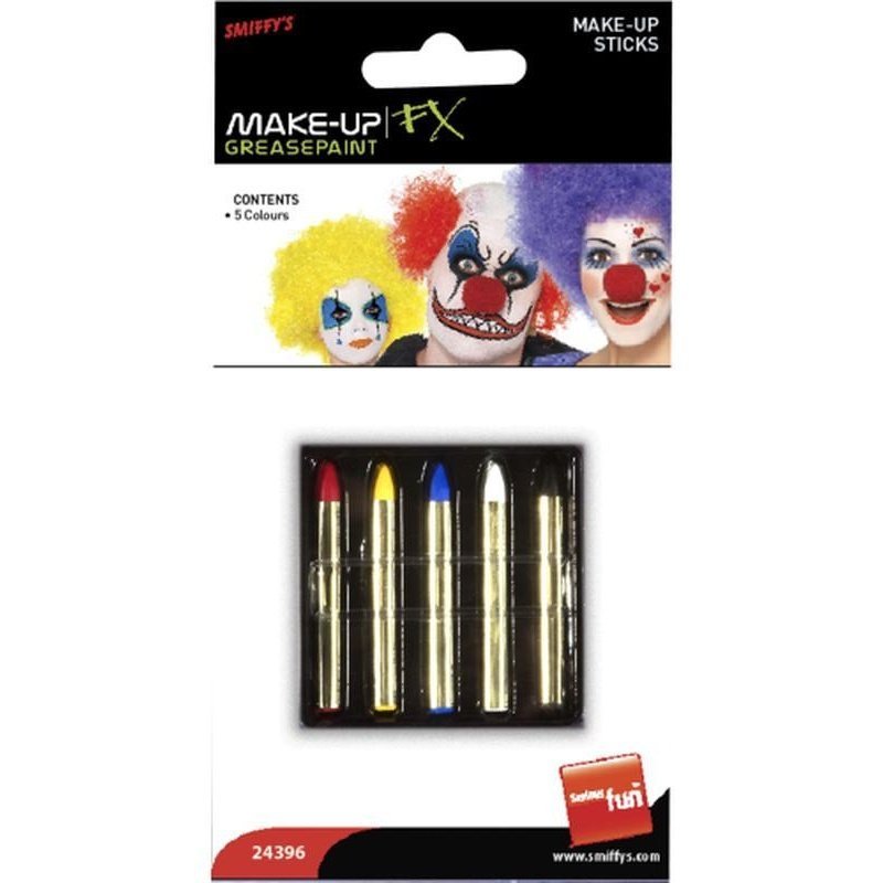 Make Up Sticks In 5 Colours - Jokers Costume Mega Store