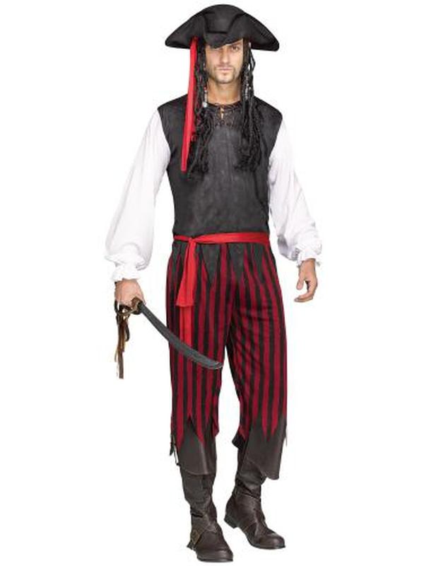 Male Adult Carribean Pirate - Jokers Costume Mega Store