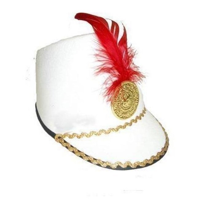 Marching Girl Hat w/Peak & Feather - Jokers Costume Mega Store