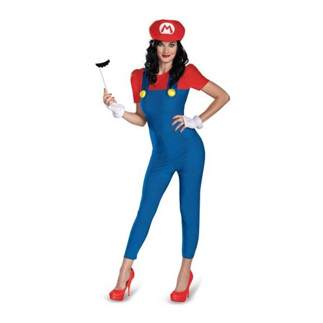 Mario Female Deluxe Adult Costume - Jokers Costume Mega Store
