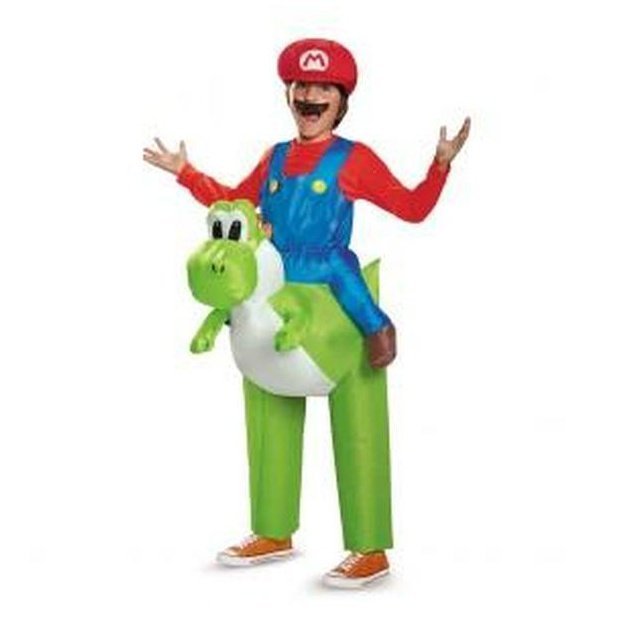 Mario Riding Yoshi Inflatable Child Costume - Jokers Costume Mega Store