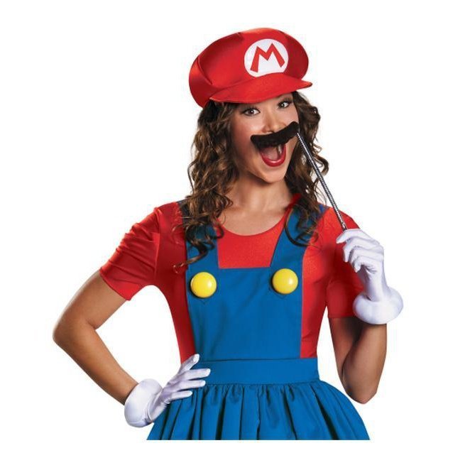 Mario Skirt Version Adult Costume - Jokers Costume Mega Store