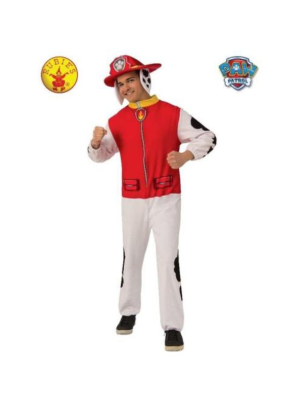 Marshall Paw Patrol Onesie Costume, Adult - Jokers Costume Mega Store