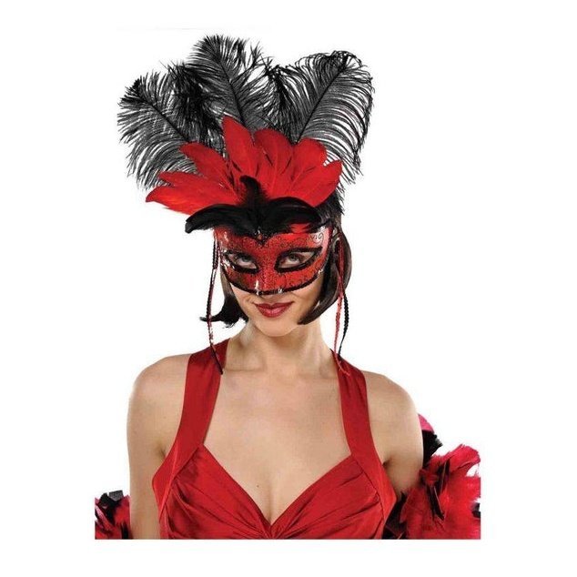 Mask Temptation Feather Mask - Jokers Costume Mega Store