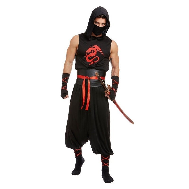 Masked Ninja Mens Costume - Jokers Costume Mega Store