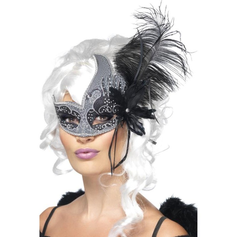 Masquerade Dark Angel Eyemask - Jokers Costume Mega Store