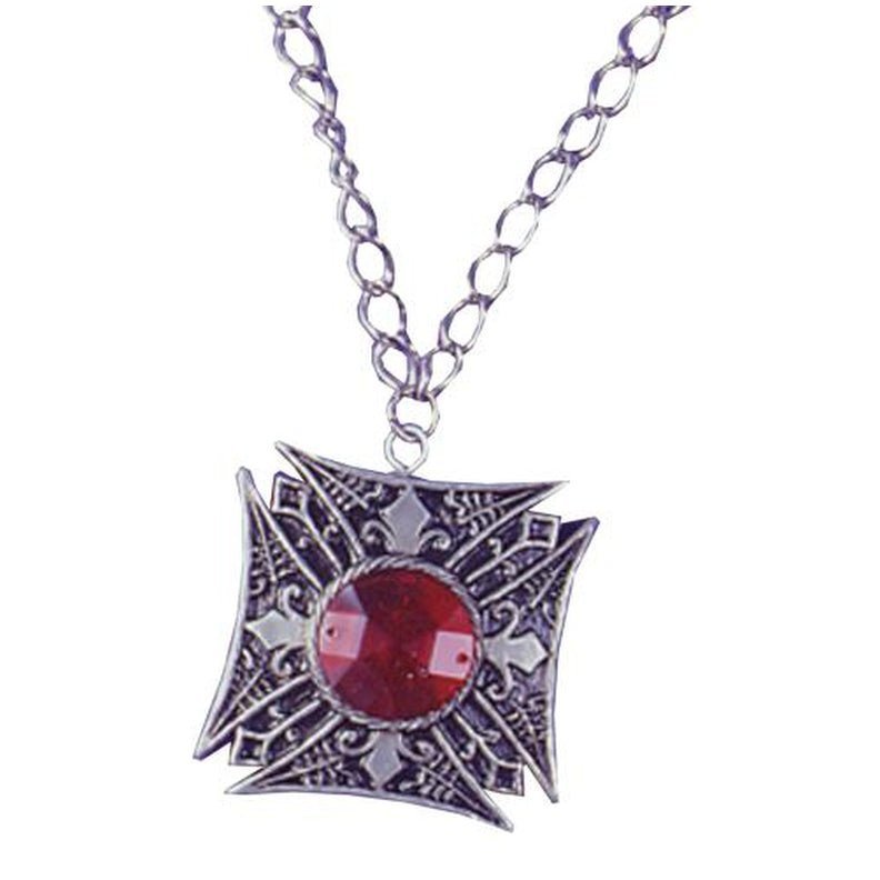 Medallion Vampire Red Gem - Jokers Costume Mega Store