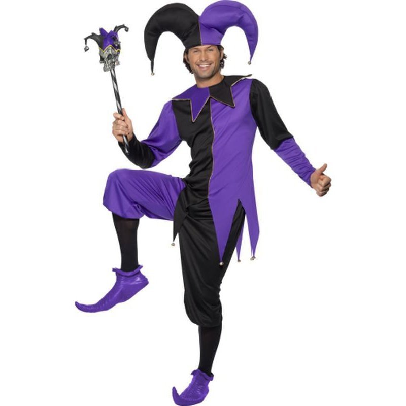 Medieval Jester Costume - Top, Neck Piece, Trousers & Hat – Jokers ...