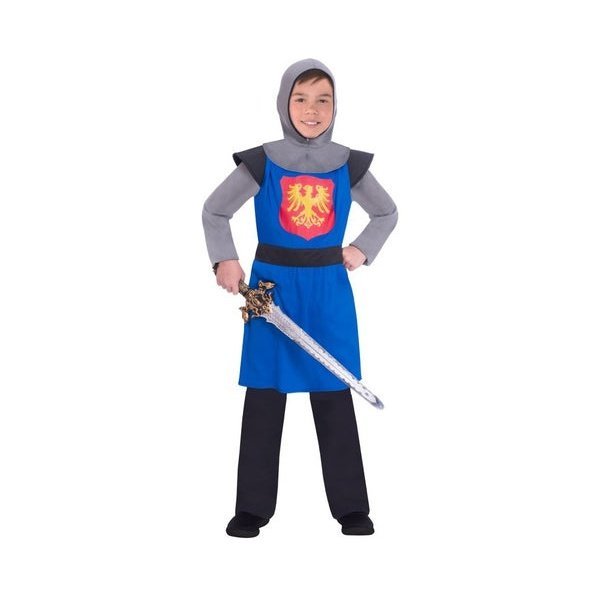 Medieval Knight Blue Boys Costume - Jokers Costume Mega Store