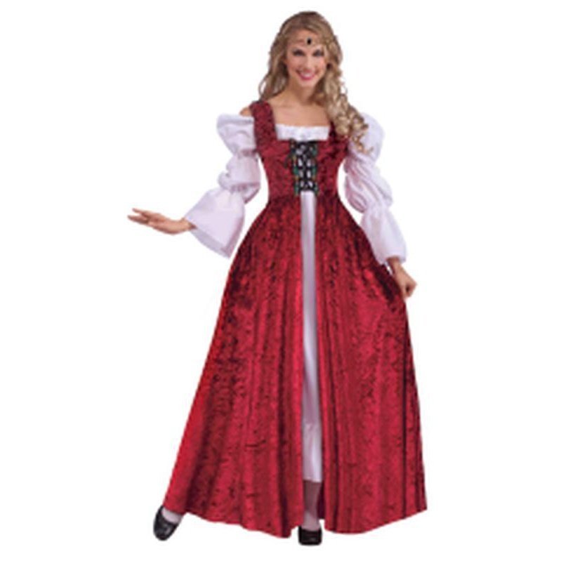Medieval Lace Up Gown Size Std - Jokers Costume Mega Store