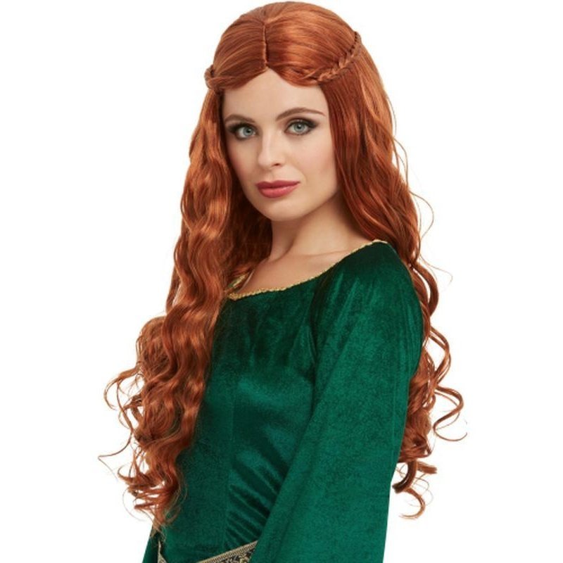 Medieval Princess Wig, Auburn - Jokers Costume Mega Store