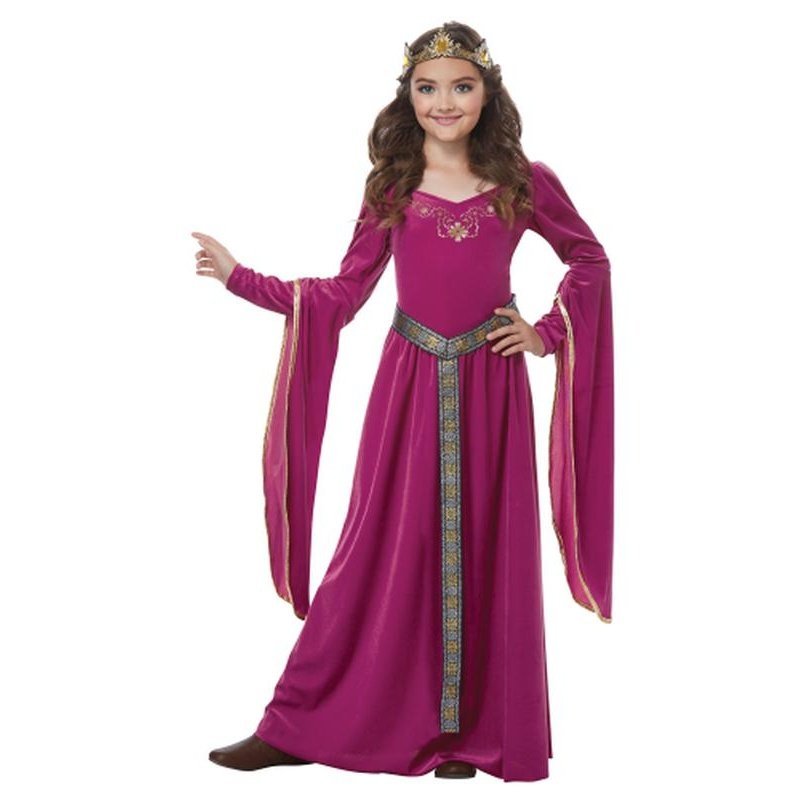 Medieval Princess/Child Magenta - Jokers Costume Mega Store