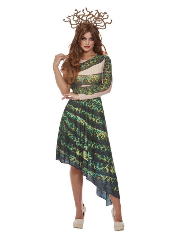Medusa Costume, Green - Jokers Costume Mega Store