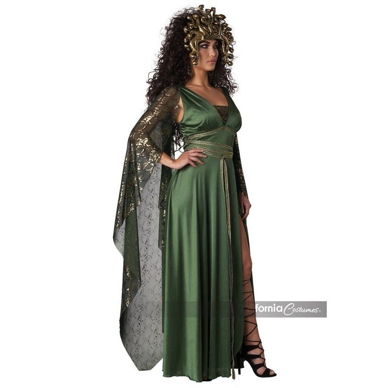 Medusa Costume Women's Emerald Green Fancy Dress – Jokers
