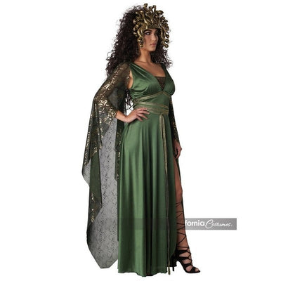 Medusa Costume | Women's Emerald Green Fancy Dress Jokers Costume Mega Store Medusa Costume | Women's Emerald Green Fancy Dress Jokers Costume Mega Store