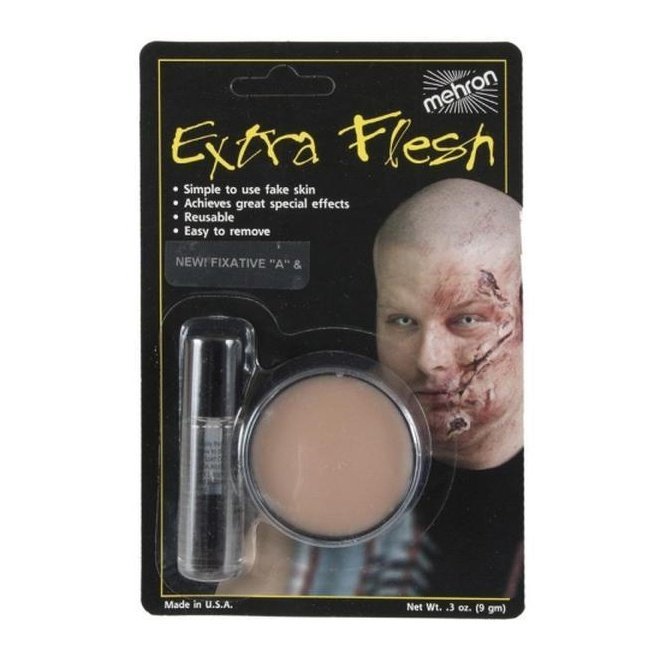 Mehron Extra Flesh 9g With Fixative A Carded Makeup - Jokers Costume Mega Store