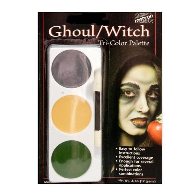 Mehron Tri Color Palette Ghoul/Witch - Jokers Costume Mega Store