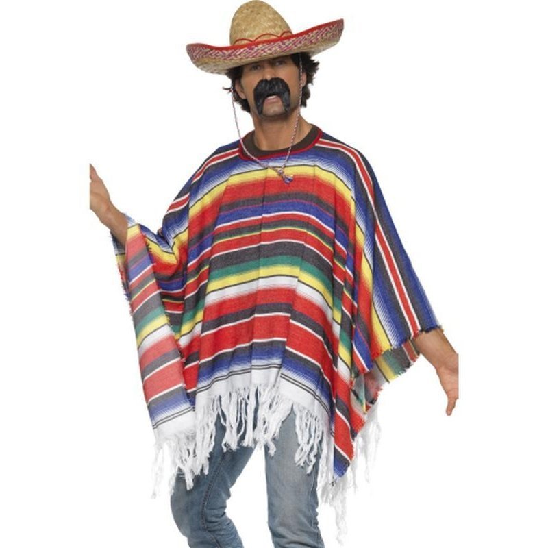 Men's Mexican Poncho - Jokers Costume Mega Store