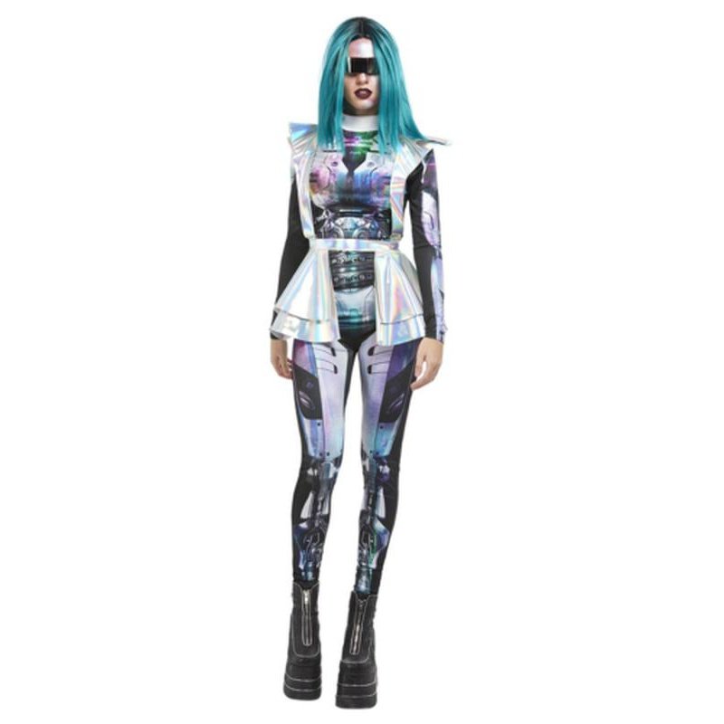 Metallic Space Alien Costume, Multi - Jokers Costume Mega Store