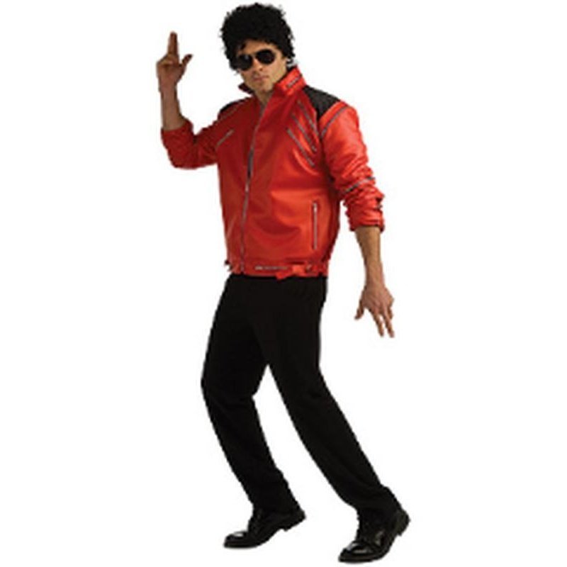 Michael Jackson Beat It Deluxe Red Zipper Jacket M - Jokers Costume Mega Store