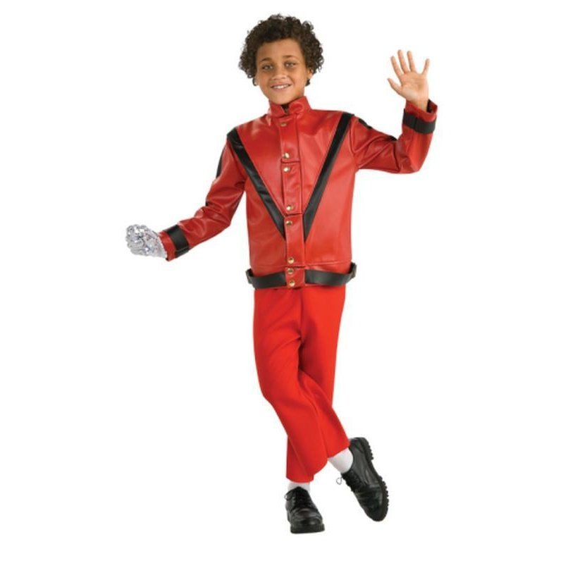 Michael Jackson Child Deluxe Red Thriller Jacket S - Jokers Costume Mega Store