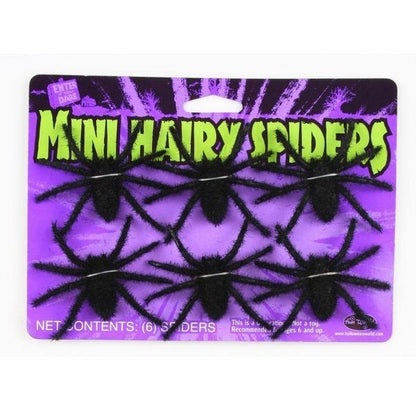 Mini Hairy Spiders Halloween Decoration - Jokers Costume Mega Store
