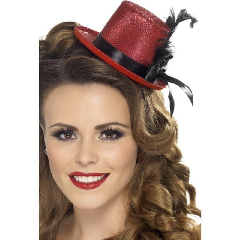 Mini Tophat - Red - Jokers Costume Mega Store