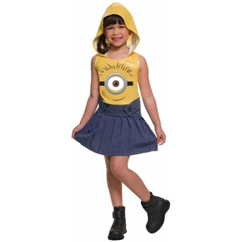 Minion Face Dress Size 4 6 - Jokers Costume Mega Store
