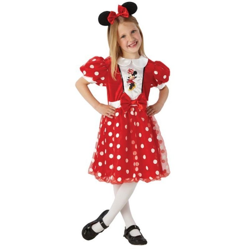 Minnie Mouse Red Glitz Size 4 6 - Jokers Costume Mega Store