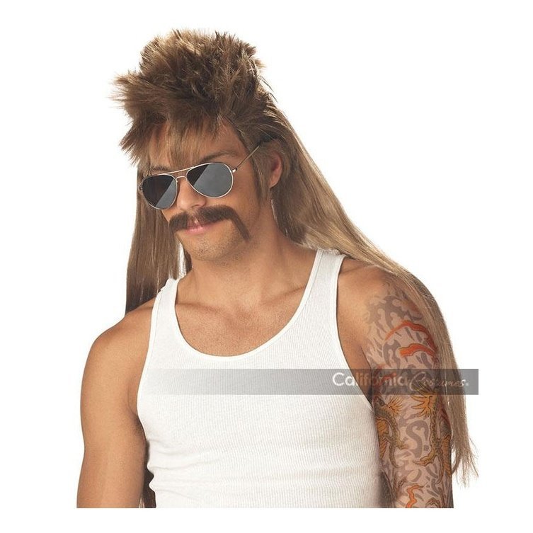 Mississippi Mudflap Wig & Moustache - Jokers Costume Mega Store