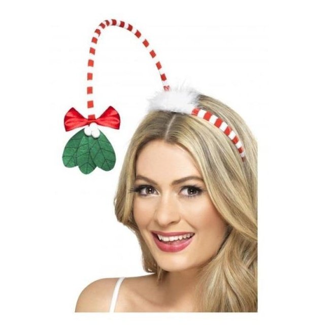 Mistletoe Kisses Headband - Jokers Costume Mega Store