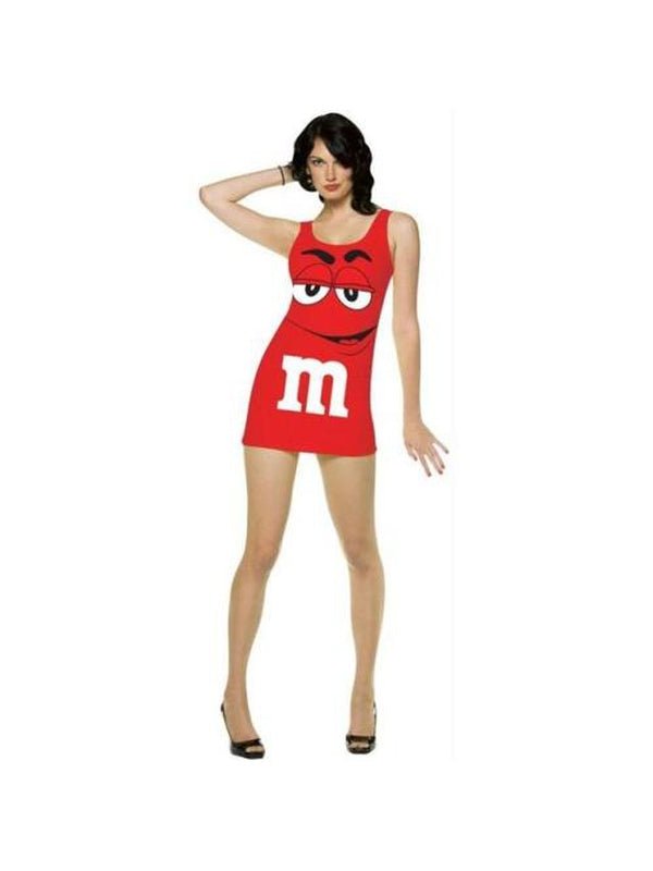 M&M Tank Dress Red Adult - Jokers Costume Mega Store
