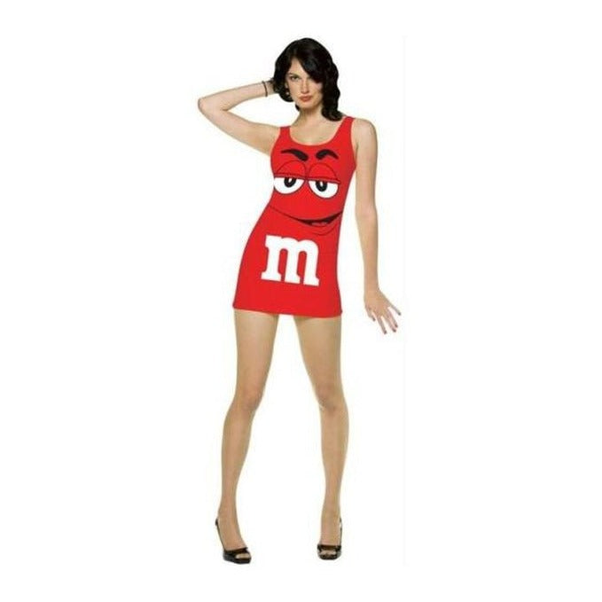 M&M Tank Dress Red Adult - Jokers Costume Mega Store