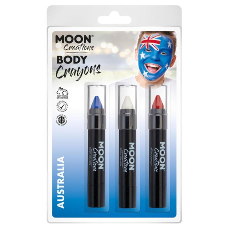 Moon Creations Body Crayons, Australia-Make up and Special FX-Jokers Costume Mega Store