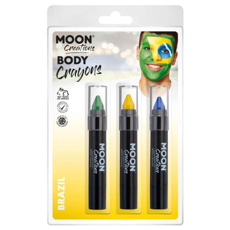 Moon Creations Body Crayons, Brazil-Make up and Special FX-Jokers Costume Mega Store