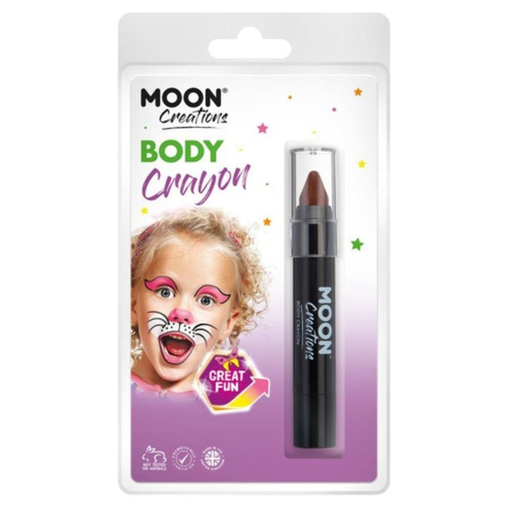 Moon Creations Body Crayons, Brown-Make up and Special FX-Jokers Costume Mega Store