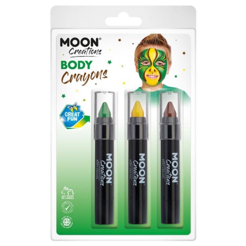 Moon Creations Body Crayons, Jungle-Make up and Special FX-Jokers Costume Mega Store