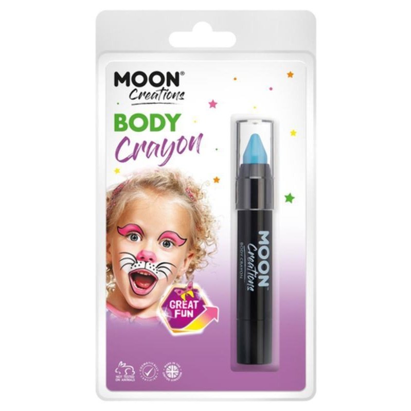 Moon Creations Body Crayons, Light Blue-Make up and Special FX-Jokers Costume Mega Store