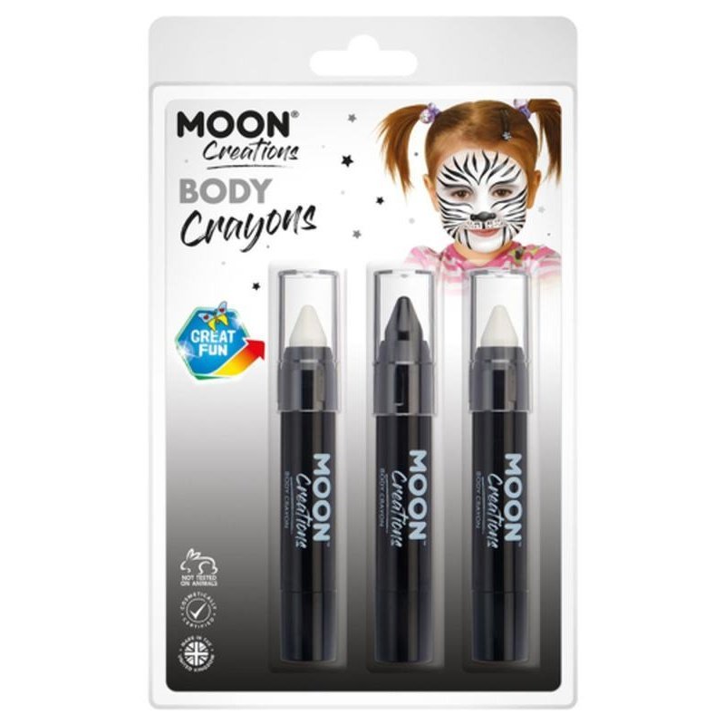 Moon Creations Body Crayons, Monochrome-Make up and Special FX-Jokers Costume Mega Store