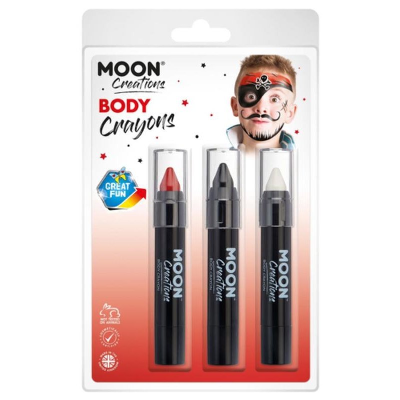 Moon Creations Body Crayons, Pirate-Make up and Special FX-Jokers Costume Mega Store