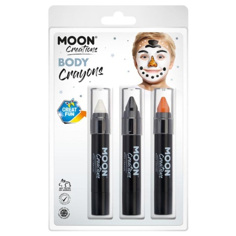 Moon Creations Body Crayons, Snowman-Make up and Special FX-Jokers Costume Mega Store