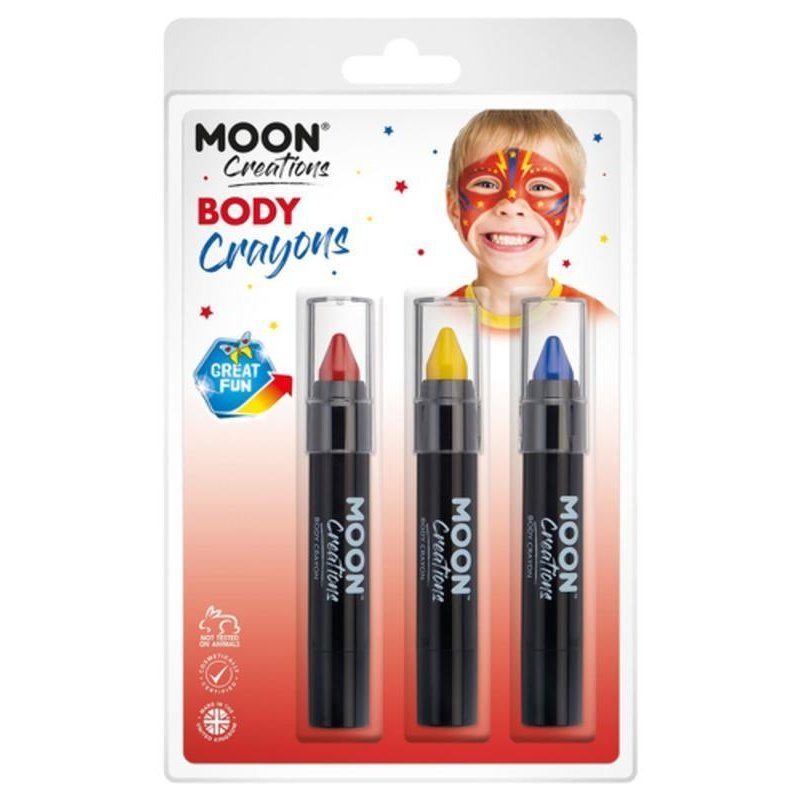 Moon Creations Body Crayons, Superhero-Make up and Special FX-Jokers Costume Mega Store