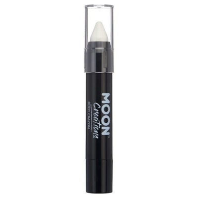 Moon Creations Body Crayons, White-Make up and Special FX-Jokers Costume Mega Store